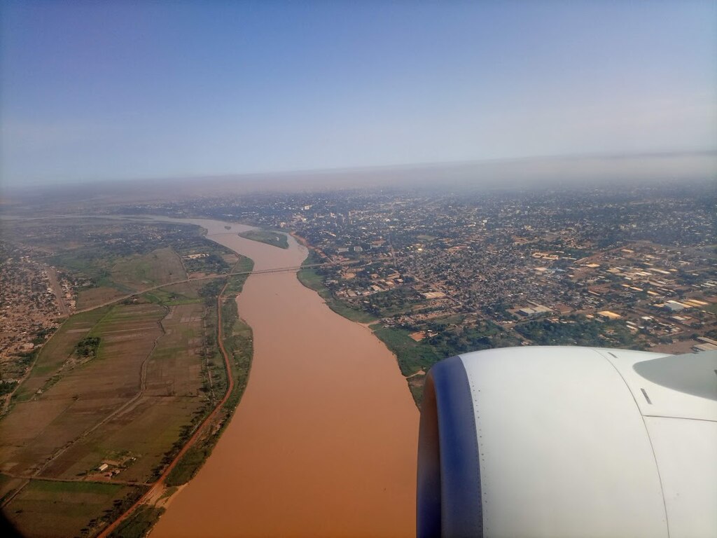 Fhadel ALOU - Le Fleuve Niger vue de hauteur depuis niamey